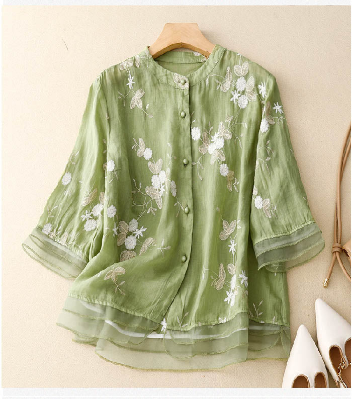 Eloise™ | Elegant Embroidered Blouse